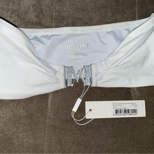 Meshki Carley Logo Brazillian Bikini White Women’s size small